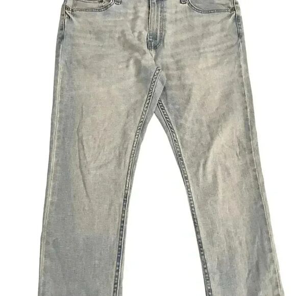 HOLLISTER Slim Straight Slim Classic Light Blue Denim Men Size W33 L30 #1015 - Picture 10 of 16